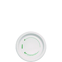 Compostable Paper Dinnerware, ProPlanet Seal, Plate, 6" dia, White, 125/Pack (MP6PLANETPK)