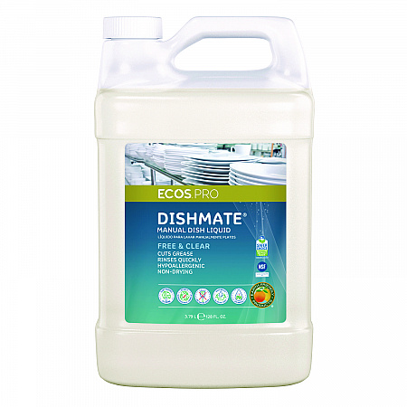 Dishmate Manual Dish Liquid, Unscented, 128 oz Bottle (PL972104EA)