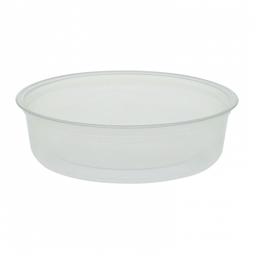 Microwavable Deli Containers, 6 oz, 4.6" Diameter x 1.3" h, Clear, Plastic, 500/Carton (PK6SC)