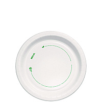 Compostable Paper Dinnerware, ProPlanet Seal, Plate, 9" dia, White, 250/Carton (OFMP9PLANET)