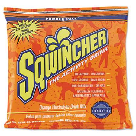 Sqwincher Powder Pack Concentrated Activity Drink, Orange, 23.83 Oz Packet, 32/carton (016041OR)