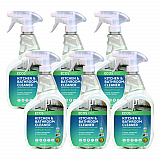 Parsley Plus All-Purpose Kitchen and Bathroom Cleaner, Parsely Scent, 32 oz Spray Bottle, 6/Carton (PL97466CT)