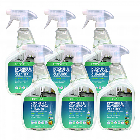 Parsley Plus All-Purpose Kitchen and Bathroom Cleaner, Parsely Scent, 32 oz Spray Bottle, 6/Carton (PL97466CT)