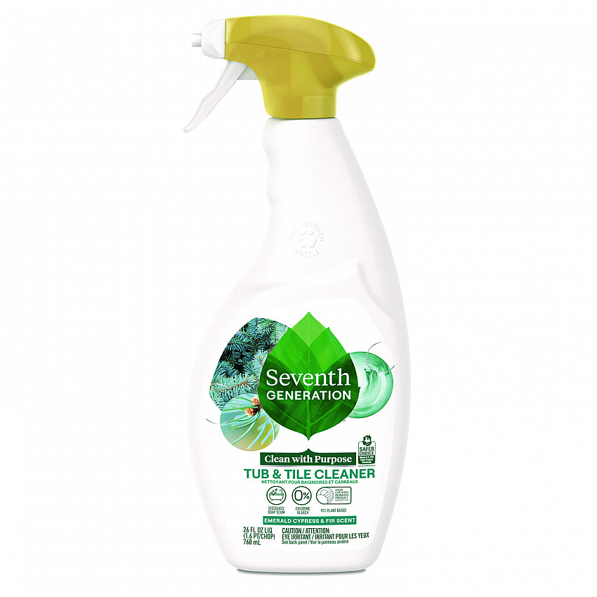 Tub and Tile Cleaner, Emerald Cypress and Fir Scent, 26 oz Spray Bottle, 8/Carton (67662077)