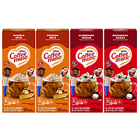 Liquid Coffee Creamer, Peppermint Mocha/Pumpkin Spice, 0.38 oz Mini Cups, 50/Pack, 4 Packs/Carton (70000095)