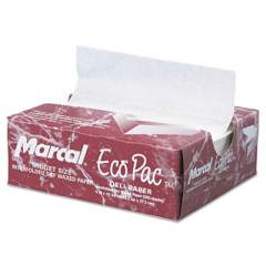 Marcal Eco-Pac Interfolded Dry Wax Paper, 6 x 10.75, White, 500/Pack, 12 Packs/Carton (5290)