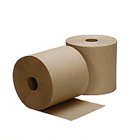 8540016671043, SKILCRAFT Hardwound Roll Paper Towel, 1-Ply, 8" x 1,000 ft, Brown, 6/Carton (6671043)