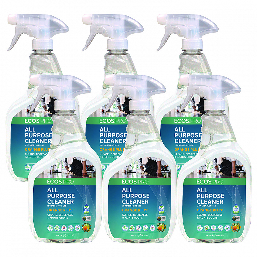 Orange Plus All-Purpose Cleaner and Degreaser, 32 oz Spray Bottle, 6/Carton (PL97066CT)