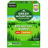 Breakfast Blend Decaf Coffee K-Cups, 24/Box (7522)