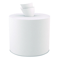 Select Center-Pull Paper Towels, 1-Ply, 7.31 x 10, White, 1,080/Roll, 6 Rolls/Carton (H142)