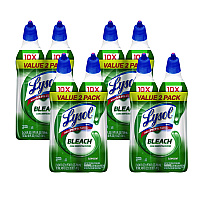 Disinfectant Toilet Bowl Cleaner with Bleach, Clean Scent, 24 oz Angle-Neck Bottle, 8/Carton (96085)