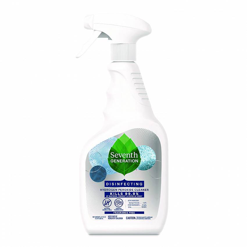 Disinfecting Hydrogen Peroxide Cleaner, Fragrance-Free, 23 oz Spray Bottle, 12/Carton (69716054)