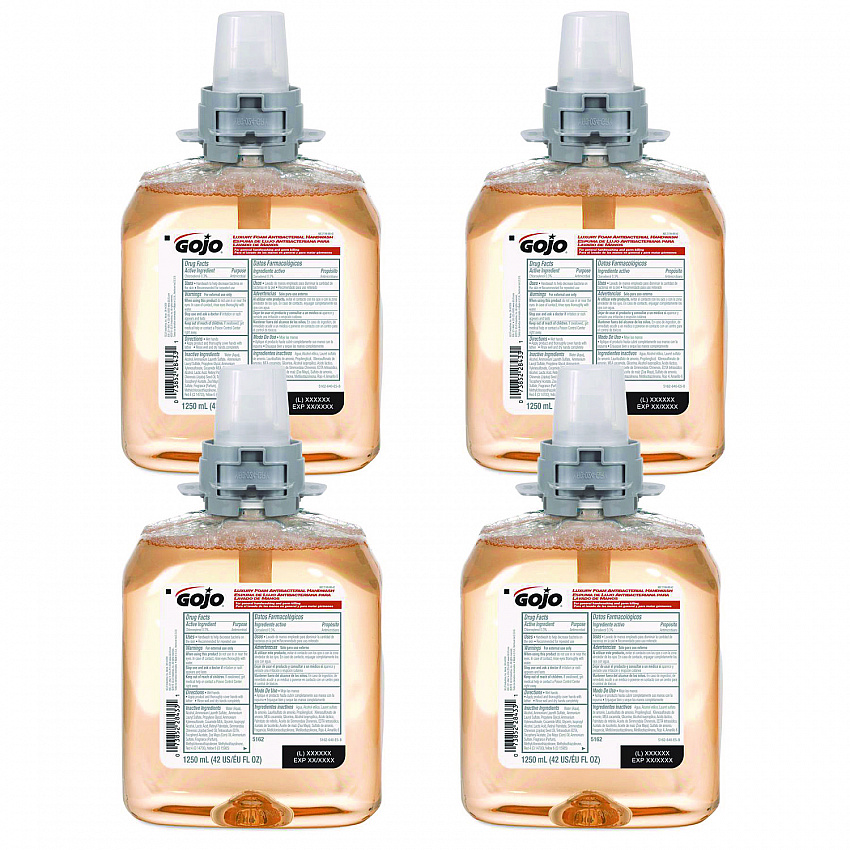 Luxury Foam Antibacterial Handwash Refill, Fresh Fruit Scent, 1,250 mL, 4/Carton (516204CT)