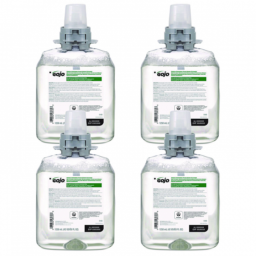Green Certified Foam Hand Cleaner Refill, Unscented, 1,250 mL, 4/Carton (516504CT)