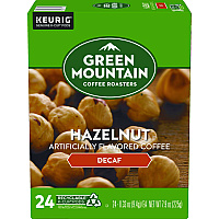 Hazelnut Decaf Coffee K-Cups, 24/Box (7792)