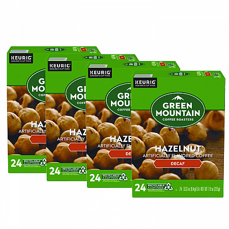 Hazelnut Decaf Coffee K-Cups, 96/Carton (7792CT)