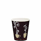 Thermoguard Insulated Paper Hot Cups, 12 oz, Steam Print Design, 600/Carton (DWTG12ST)