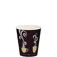 Thermoguard Insulated Paper Hot Cups, 12 oz, Steam Print Design, 600/Carton (DWTG12ST)