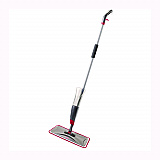 Reveal Microfiber Spray Mop Kit, Microfiber Head, 54.5" Silver/Black Handle (1M15GRYRD)