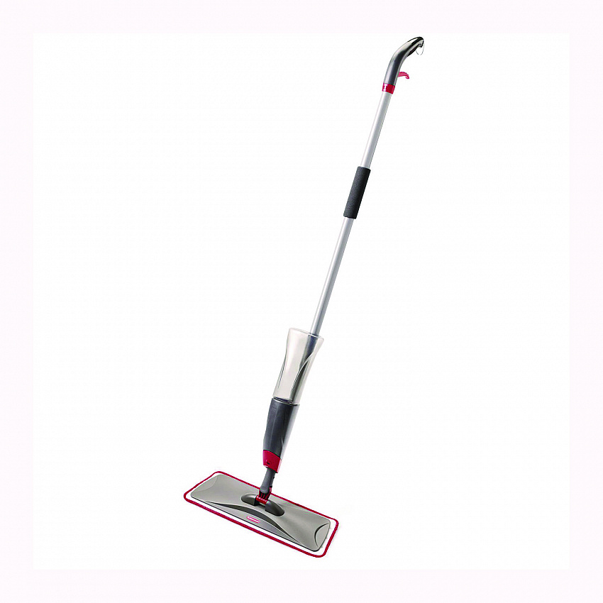 Reveal Microfiber Spray Mop Kit, Microfiber Head, 54.5" Silver/Black Handle (1M15GRYRD)