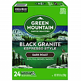 Black Granite Espresso Style K-Cups, 24/Box (9530)