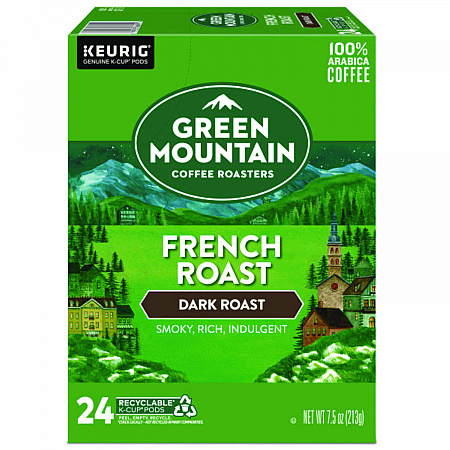 French Roast Coffee K-Cups, 24/Box (6694)
