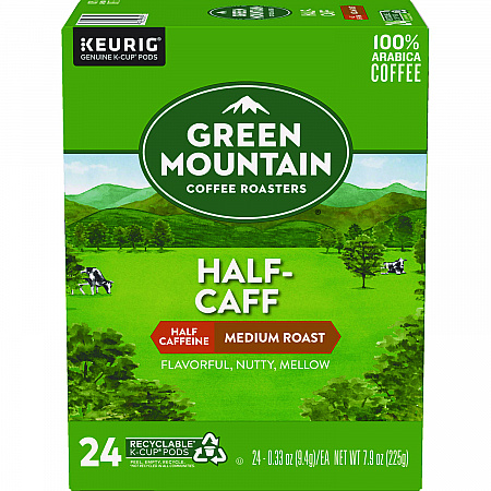 Half-Caff Coffee K-Cups, 24/Box (6999)