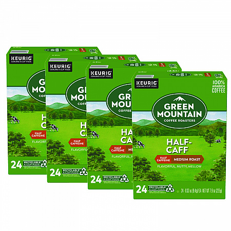 Half-Caff Coffee K-Cups, 96/Carton (6999CT)