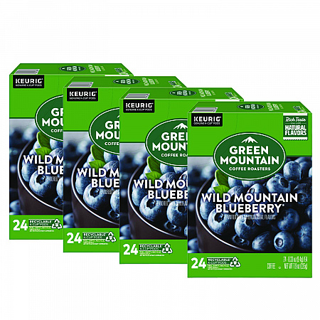 Fair Trade Wild Mountain Blueberry Coffee K-Cups, 96/Carton (6783CT)