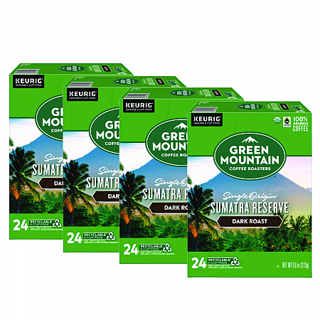 Fair Trade Organic Sumatran Extra Bold Coffee K-Cups, 96/Carton (4060CT)