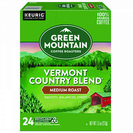 Vermont Country Blend Coffee K-Cups, 24/Box (6602)