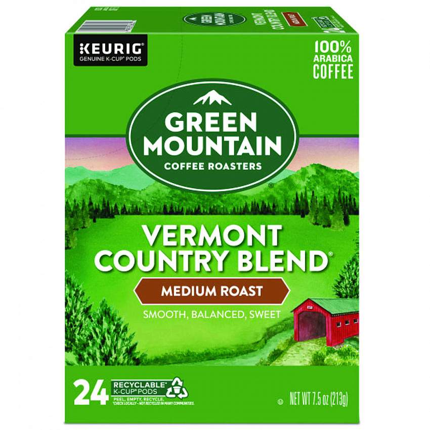 Vermont Country Blend Coffee K-Cups, 24/Box (6602)
