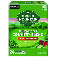 Vermont Country Blend Decaf Coffee K-Cups, 24/Box (7602)