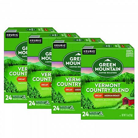 Vermont Country Blend Decaf Coffee K-Cups, 96/Carton (7602CT)