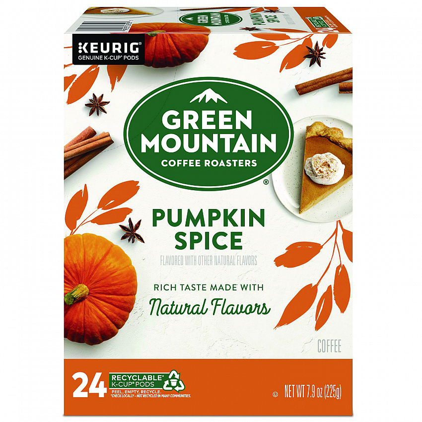 Fair Trade Certified Pumpkin Spice Flavored Coffee K-Cups, 24/Box (6758)