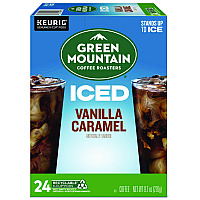Vanilla Caramel Brew Over Ice Coffee K-Cups, 24/Box (9028)