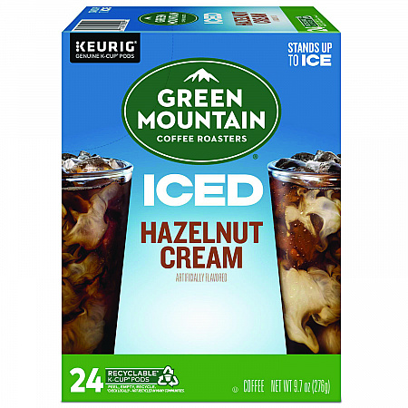 Hazelnut Cream Brew Over Ice Coffee K-Cups, 24/Box (9029)