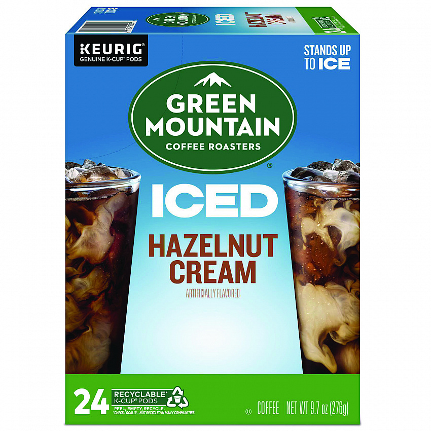 Hazelnut Cream Brew Over Ice Coffee K-Cups, 24/Box (9029)