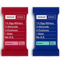 Minis Protein Bars Variety Pack, Blueberry/Strawberry, 0.9 oz Bar, 8/Box (KEE00737)