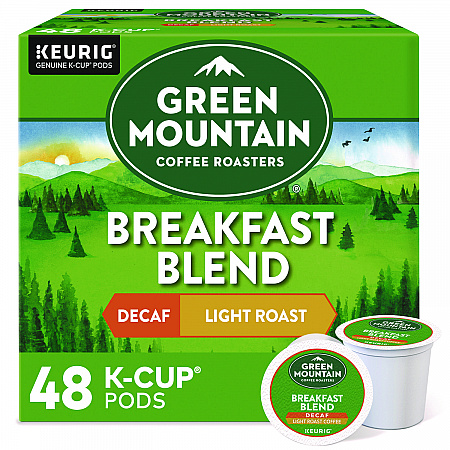 Breakfast Blend Decaf Coffee K-Cups, 48/Box (5000378815)