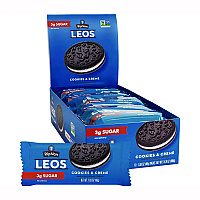 Leos Cookies and Cream Sandwich Cookies, 2 Cookies/Pack, 10 Packs/Box (RVW62000)