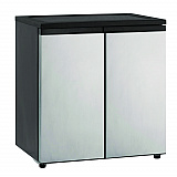 5.5 Cu.Ft. Side by Side Refrigerator/Freezer, Black/Platinum (RMS551SS)