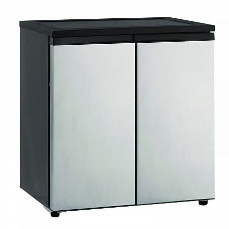 5.5 Cu.Ft. Side by Side Refrigerator/Freezer, Black/Platinum (RMS551SS)