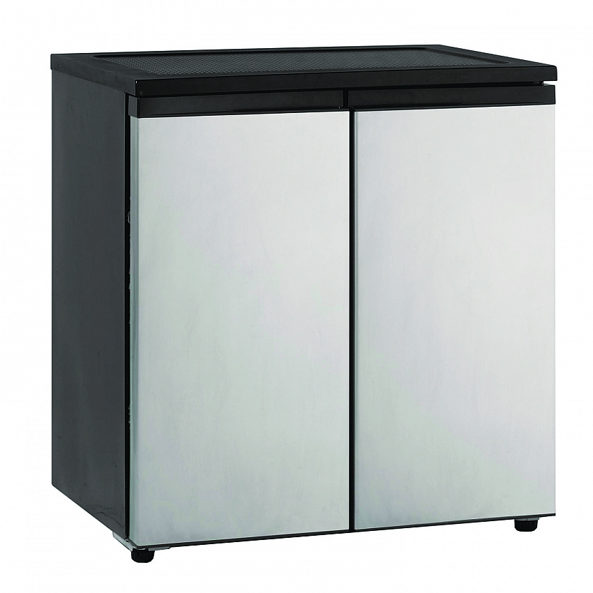 5.5 Cu.Ft. Side by Side Refrigerator/Freezer, Black/Platinum (RMS551SS)