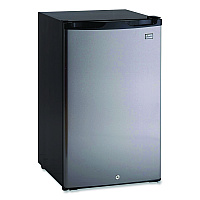 4.4 Cu.Ft. Auto-Defrost Refrigerator, 19.25 x 22 x 33, Black with Stainless Steel Door (AR4456SS)