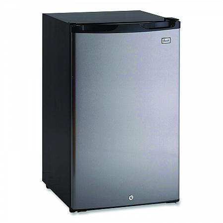 4.4 Cu.Ft. Auto-Defrost Refrigerator, 19.25 x 22 x 33, Black with Stainless Steel Door (AR4456SS)