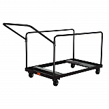 Folding Table Dolly For Round Tables, 1,100 lb Capacity, 27.75" x 47.5" x 31.25", Brown (DY60R)