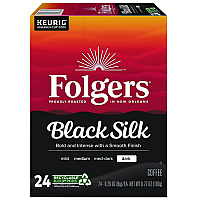 Gourmet Selections Black Silk Coffee K-Cups, 24/Box (6662)