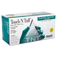 AnsellPro Touch N Tuff Nitrile Gloves, Teal, Size 8 1/2 - 9, 100/Box (92600859)