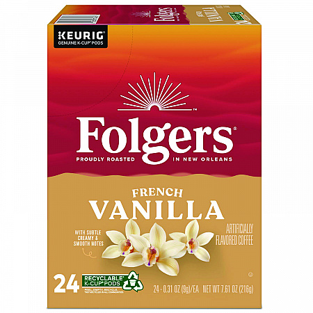 French Vanilla Coffee K-Cups, 24/Box (6661)